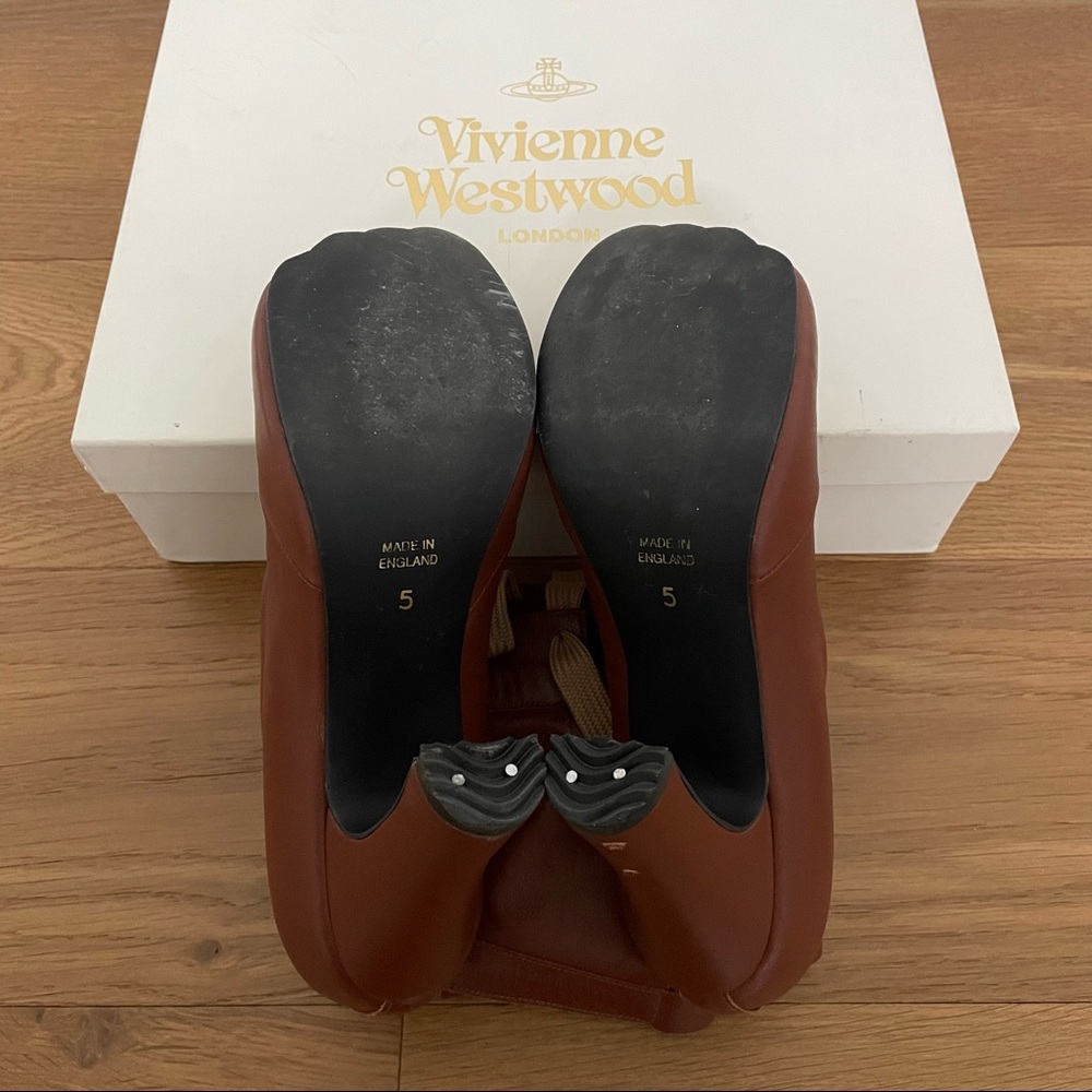 ❌SOLD❌Vivienne Westwood New Bag Boot Brick Red UK5 - Picture 7 of 11